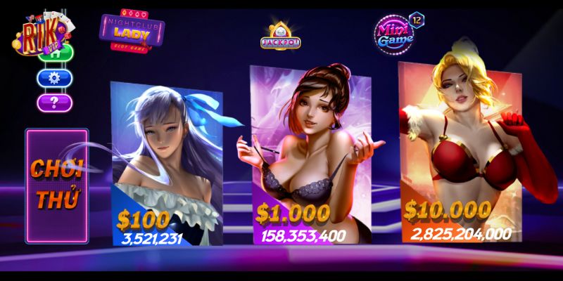 Biểu tượng đặc trưng của game night club lady cày hũ