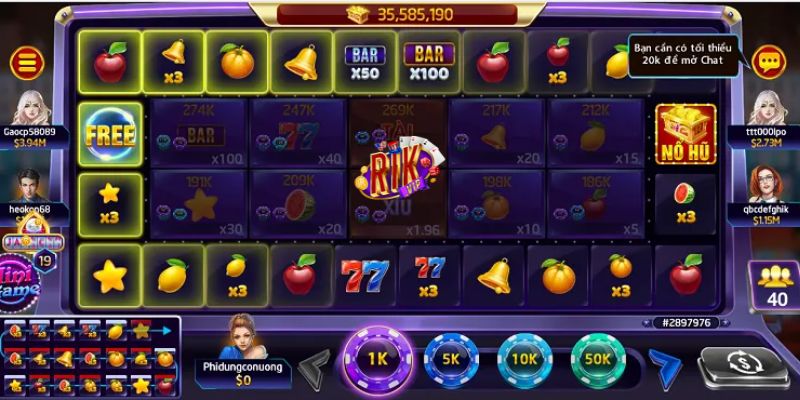 Biểu tượng đặc trưng của game Xèng hoa quả