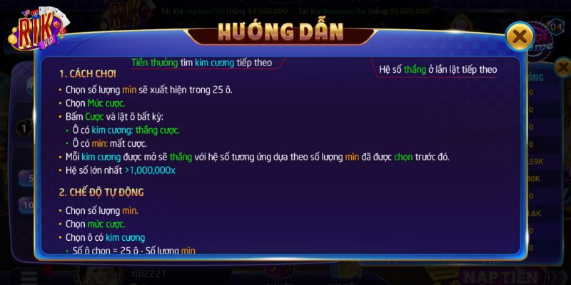 Mẹo áp dụng cho game thủ khi chơi mines new