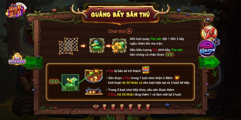 Tính năng đặc biệt trong thợ săn nai vàng