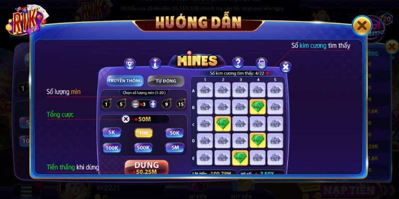Tổng quan về cách chơi mines new
